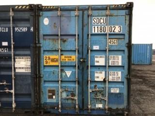 40' HC Storage Container # SDCU 1180023.