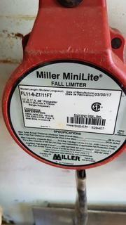 Miller Minilite Fall Limiter (Self-Rectracting Lanyard)