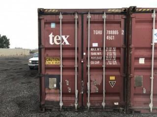 40' HC Storage Container # TGHU 7888652.