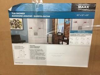 Maax Aspen Tub Shower, 60"x 32"x 85", White.