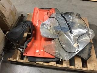 Lot of Assorted Sled Plastic & Windshields.