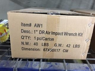 1" DR Air Impact Wrench Kit, New.