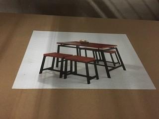 5pc Counter Height Table & 4 Chairs, New.