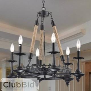 Wellyer Inc. Eirene 6-Light Candle-Style Chandelier (WLLR1120)
