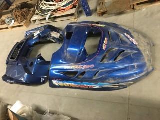 Lot of Assorted ATV/Sled Plastics, Parts, Winch, Etc.