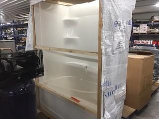 Mirolin Belair White Tub/Shower, Right Hand Drain.