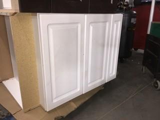 White 3 Drawer Base Cabinet.