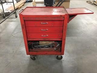 Rolling Tool Chest, Including Assorted Tools.