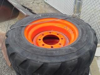 Lot of (4) Bobcat Tires W/Rims, 10-16.5 NHS.