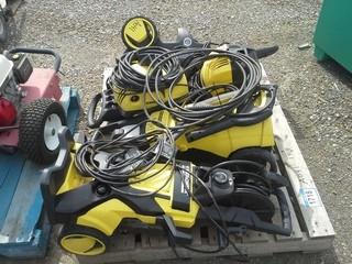 Lot of (5) Karcher Electric Pressure Washers. 