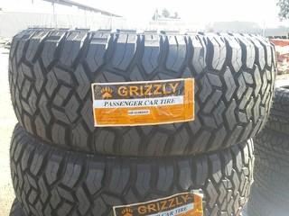 Lot of (4) Grizzly Passenger Car Tires 35 X 12.50R20LT.