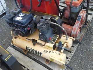 DeWalt Gas Powered Compressor, Honda GX160 5.5 HP Motor. 