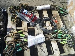 Assorted Lifting Cables, Fill-Rite High Flow 12 Volt DC Pump, 25 Gallons per minute. 