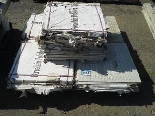 Lot of (20) Bundles of 4 Pieces 2' X 2' Porcelain Polished Tile. 