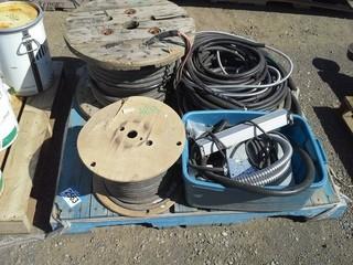 Various Sized Wire & Wire Casing. 