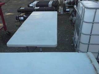 29 1/2" X 6' Plastic Folding Table. 