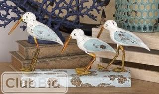Beachcrest Home Wood Metal 3 Birds on Stand Figurine (SEHO3068)