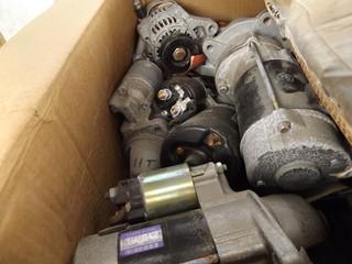 A lot of Assorted Alternators & Hydraulic Hoses. 