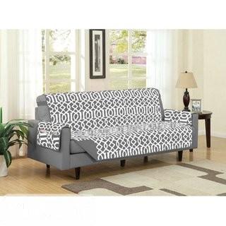 Winston Porter Box Cushion Sofa Slipcover Chocolate (WNPR6811_23230541)