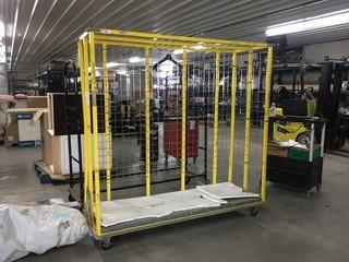 Large Metal Rolling Storage Rack.