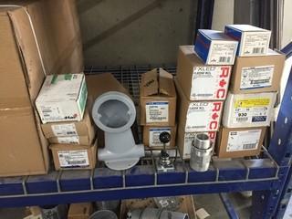 Lot of Assorted Electrical Supplies, Including Conduit Bodies, Slipfitters, Connectors, Joystick Operators, Etc.