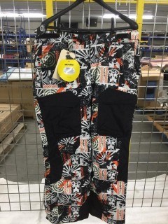 New Pair Of Ski-Doo XL Mixed Color Printed Moode Ski Pants