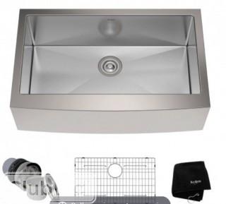Kraus KHF200-33 Farmhouse Single Bowl 16 Gauge Stainless Steel Kitchen Sink