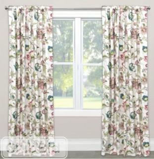 Skyline Furniture Nature/Floral Blackout Rod Pocket Single Curtain Panel (SKY1495618739868)