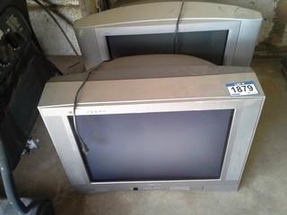 Selling Off-Site - (Qty 2) Toshiba 36" TV. Located in Taber AB, Call Tim For Further Details (403) 968-9430.