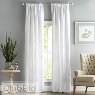 Astoria Grand Lochleven Solid Faux Silk Taffeta Thermal Rod Pocket Single Curtain Panel Graphite  (ASTG1895_16399440_16399445)
