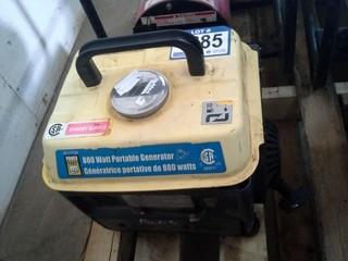 Selling Off-Site - Powerfist 880 Watt Portable Generator. Located in Taber AB, Call Tim For Further Details (403) 968-9430.