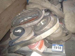 Selling Off-Site - Assorted Ratchet Straps & Slings. Located in Taber AB, Call Tim For Further Details (403) 968-9430.