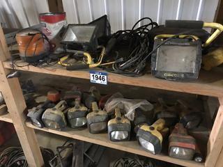 Selling Off-Site - Assorted Flashlights & Work lights.  Located in Taber AB, Call Tim For Further Details (403) 968-9430.