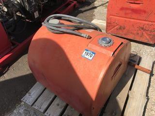 Selling Off-Site - 75 Gallon Westeel Sliptank, with Electric Pump.  Located in Taber AB, Call Tim For Further Details (403) 968-9430.