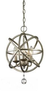 Rosdorf Park Broyhill 3-Light Globe Pendant- Antique Silver (ROSP5136_23982213)