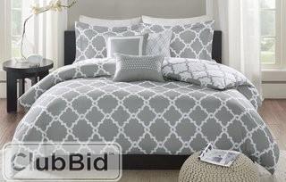 Zipcode Design Alta 6 Piece Reversible Duvet Cover Set - Queen - Navy / White(ZPCD5467_24113744_24113747)