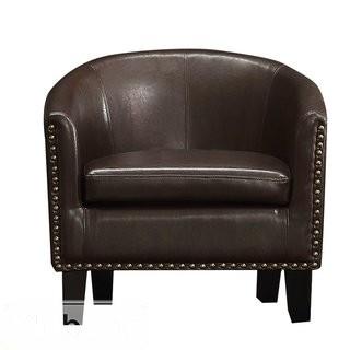 iNSTANT HOME Barrel Chair Brown (MLHO117816132381)