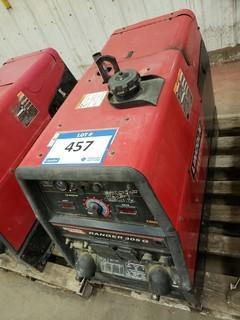 Lincoln Electric Ranger 305G Gas Welder, Showing 1495Hrs. SN U1071107961