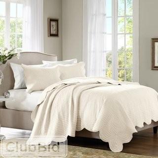Lark Manor Carennac 3 Piece Coverlet Set - King - ivory(LARK18401586774317645046)