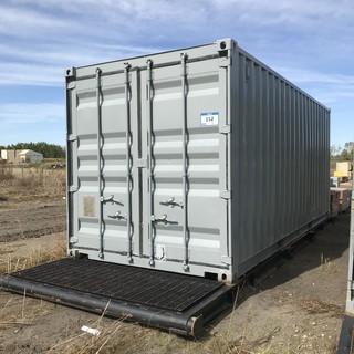 Skid Mounted 20ft Storage Container *Note: Buyer Responsible For Load Out*