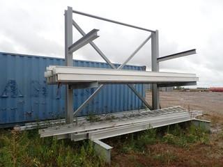 3-Tier Single Sided Cantilever Storage Rack C/w Contents *Note: Buyer Responsible For Load Out*