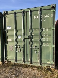 20ft Storage Container. SN OMBU2812898. *Note: Buyer Responsible For Load Out*