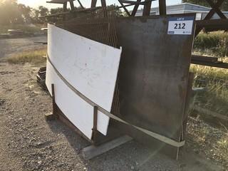 Storage Rack C/w Qty Of Assorted Size Pieces Of Steel *Buyer Responsible For Load Out*