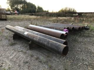 Qty Of Assorted Size Pieces Of Pipe *Buyer Responsible For Load Out*