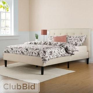 Zipcode Design Leonard Upholstered Platform Bed - Queen - Rose(ZPCD3937_23586906)