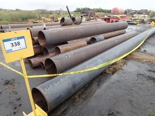 Qty Of Assorted Size Pieces Of Pipe *Buyer Responsible For Load Out*