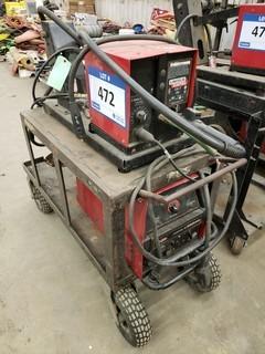 Lincoln Electric Invertec V350 Pro C/w LN-7 Wire Feeder And Cart