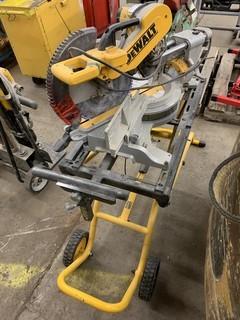 Dewalt 12in Sliding Compound Mitre Saw c/w Stand