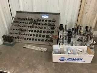 Qty of Milling Bits c/w Storage Rack