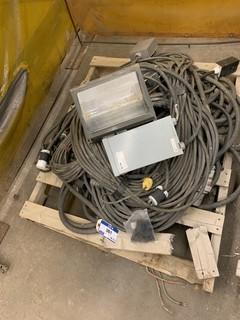 Qty Of Assorted Electrical Cable C/w Light